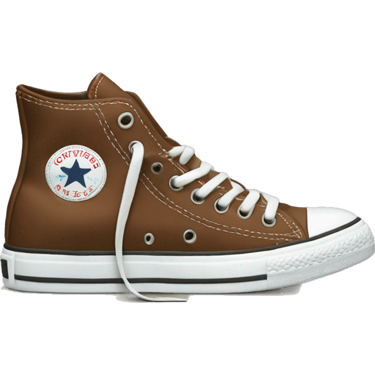 Brown converse  emoji