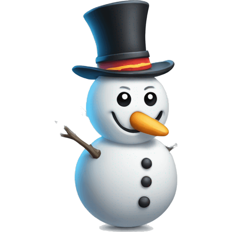 lightning bolt snowman emoji