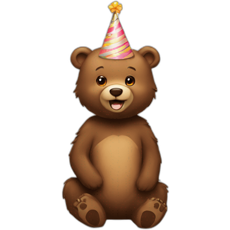 Bear happy birthday  emoji