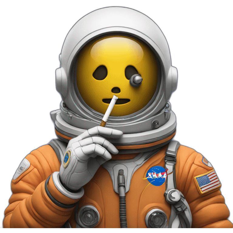 Spaceman smoking emoji