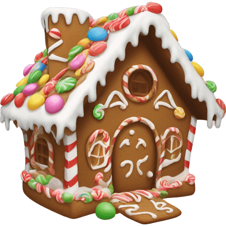 Candy gingerbread house emoji