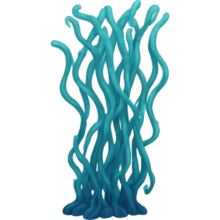 tall blue seaweed flowing emoji