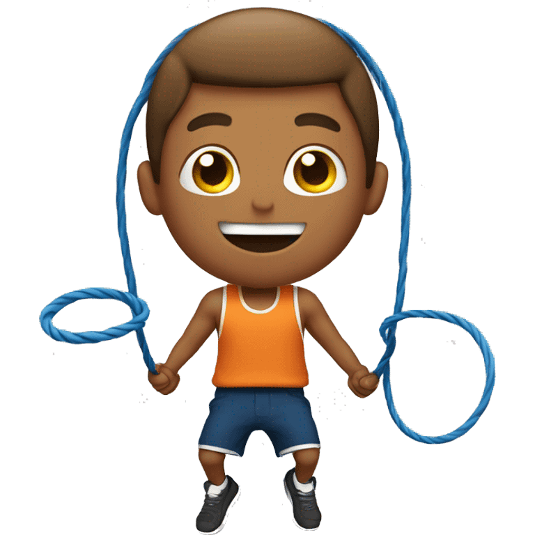 Guy jump roping emoji