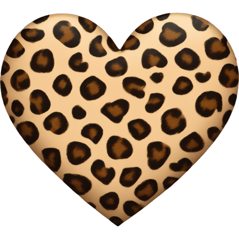 heart with leopard print emoji