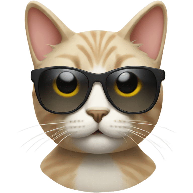 Cat with sunglasses emoji