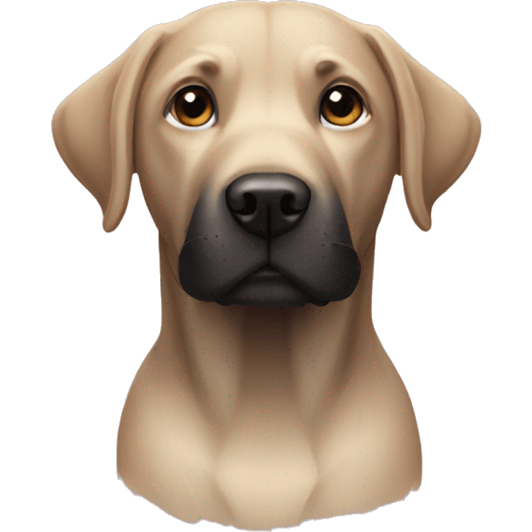 Labrador black emoji