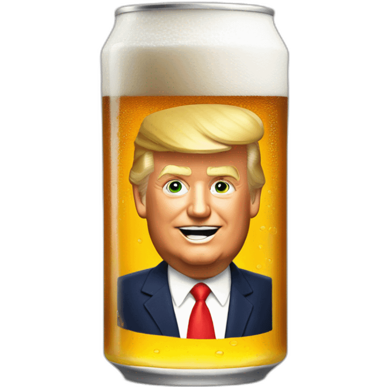 Donald trump drik beer emoji