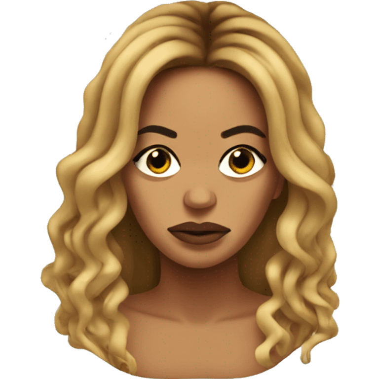 beyonce with sad face emoji