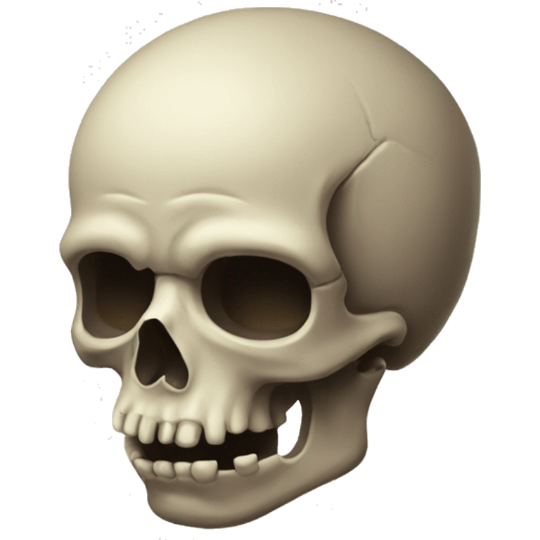 Sad skull emoji