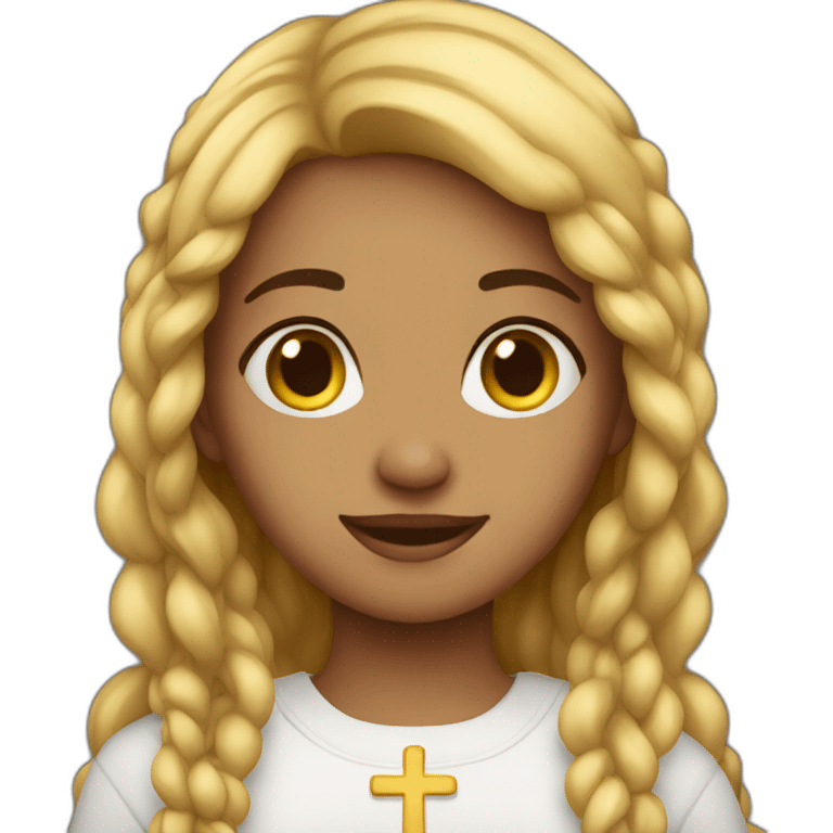 christian girl emoji