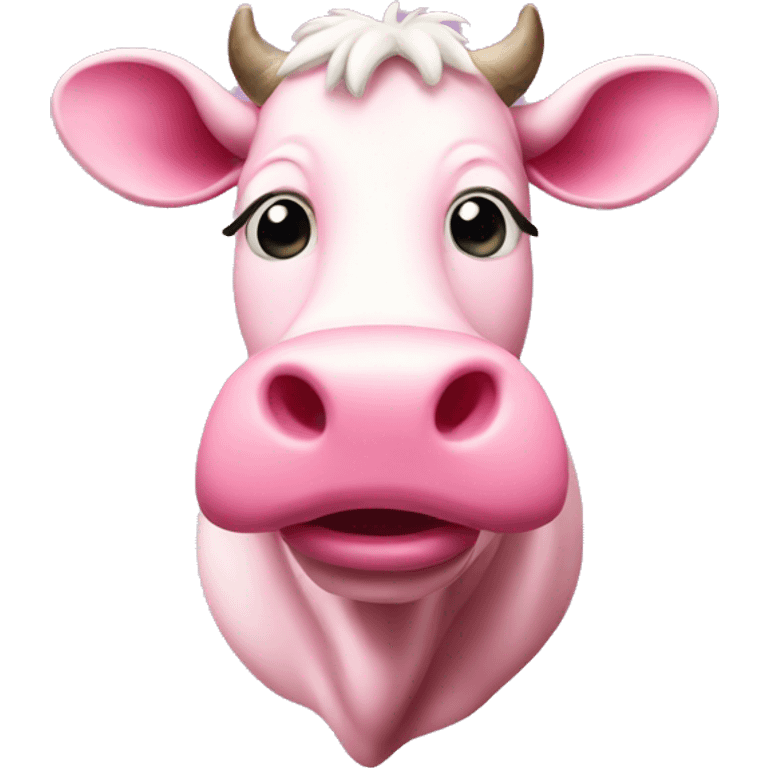 Pink cow  emoji