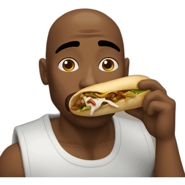 2Pac eating döner emoji