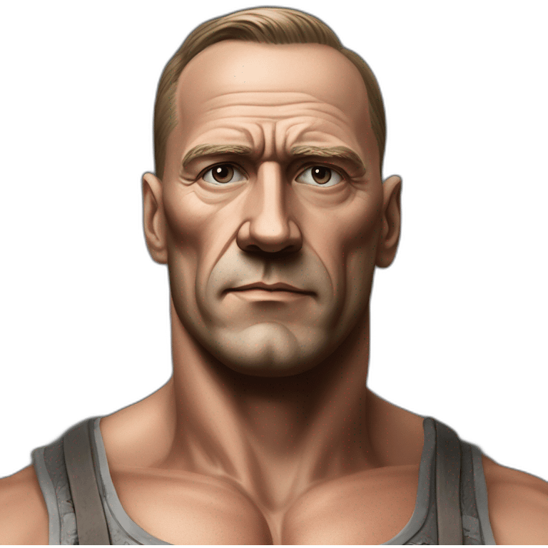 ultra muscular pro bodybuilder german great leader 2nd world war german leader early 20th century german leader late 1930s german leader face emoji