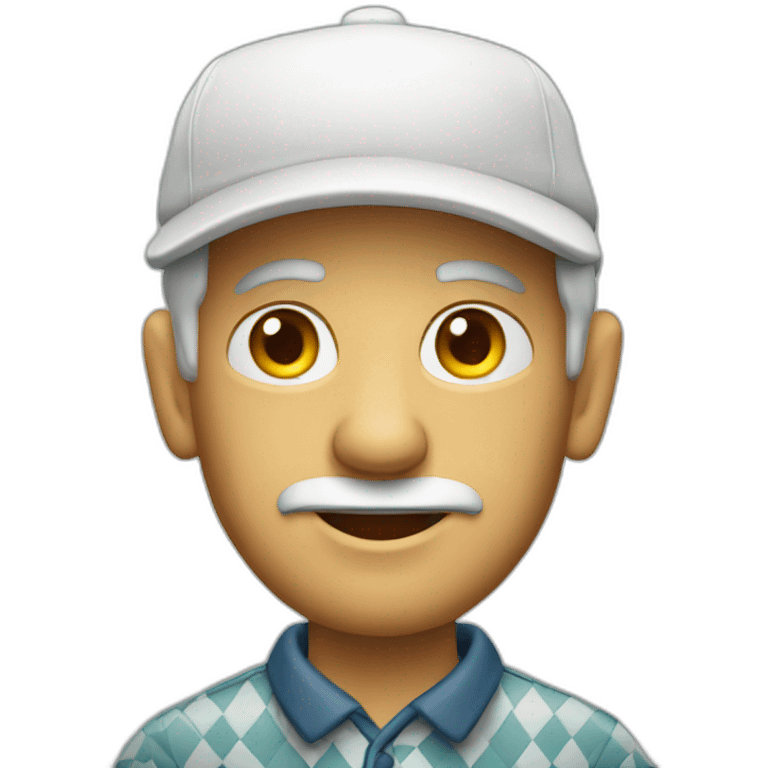 old golfer emoji