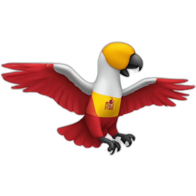 Spanish flag with condor inside emoji