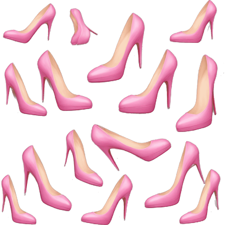 a pink shoe louboutin emoji