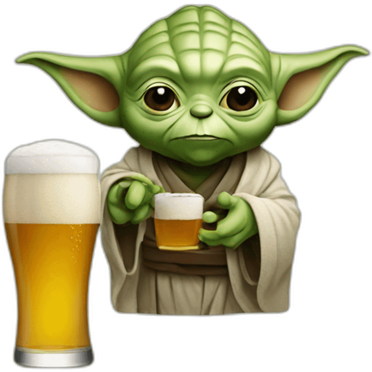 Yoda beer emoji