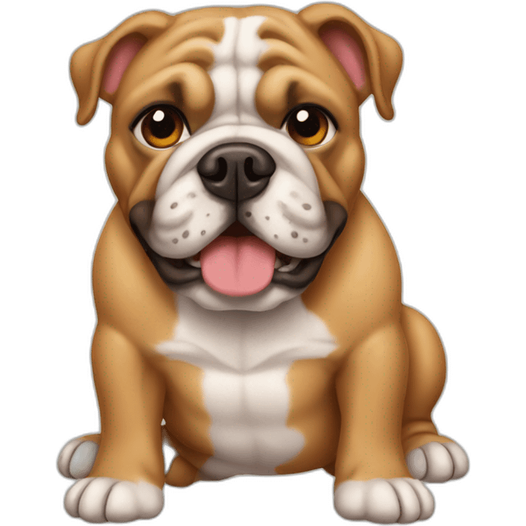 tan bulldog emoji