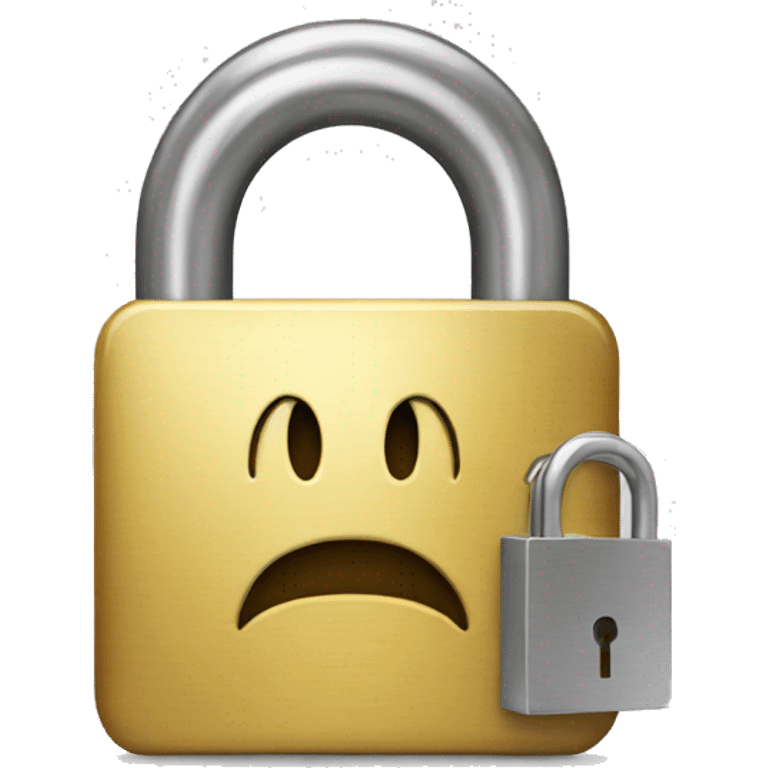 an iphone locked by a padlock emoji