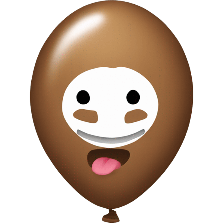 Brown balloon  emoji