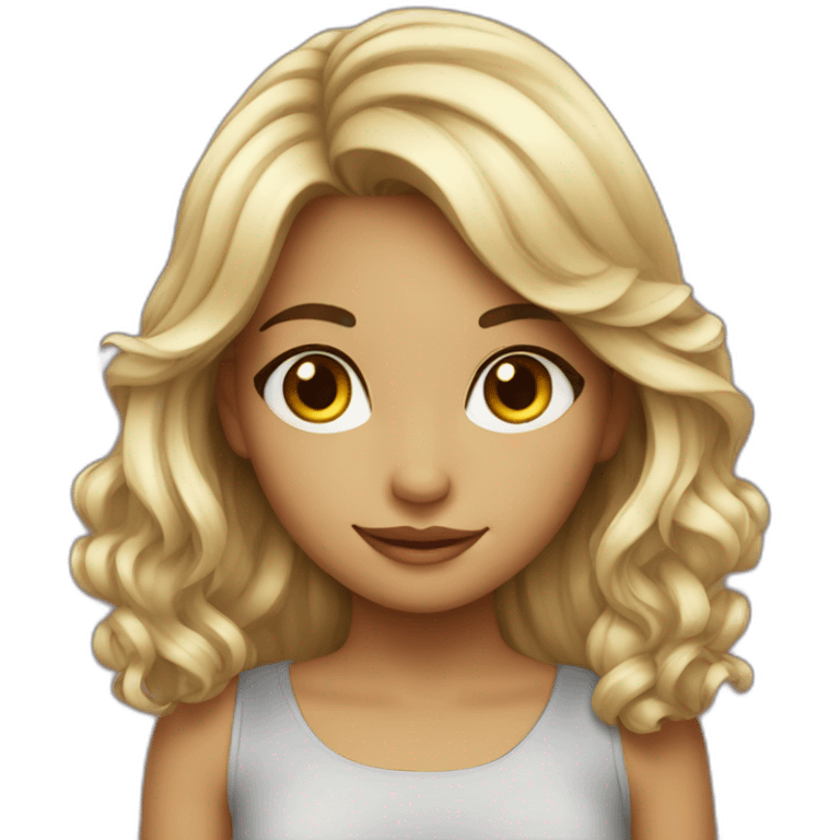 cute beautiful girl emoji