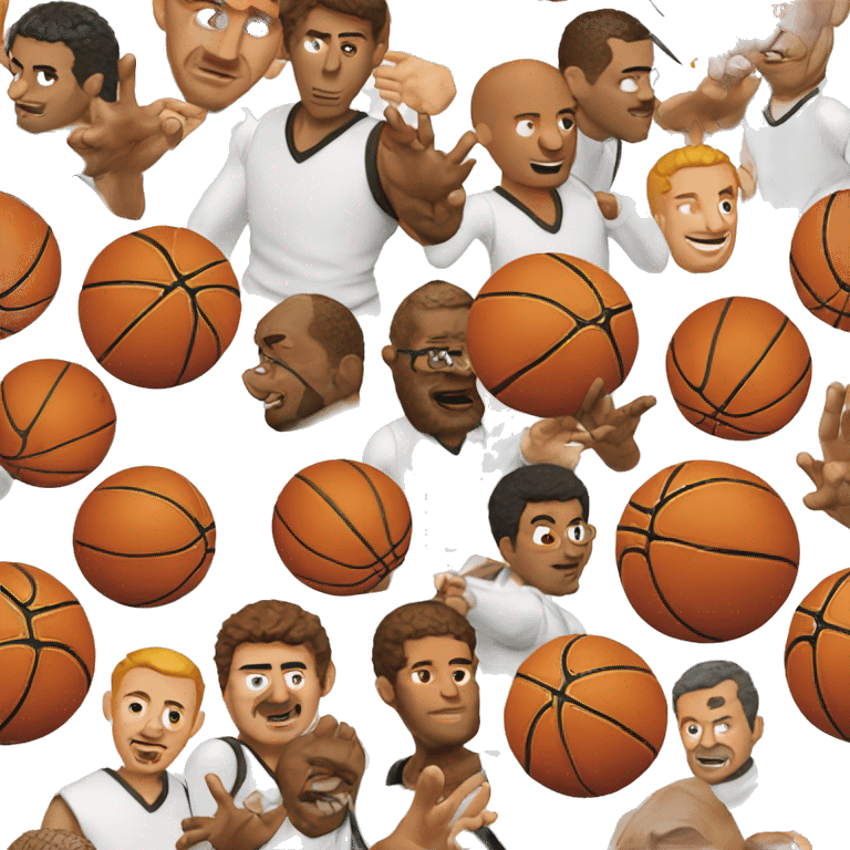 Basketball Mensch mit top emoji