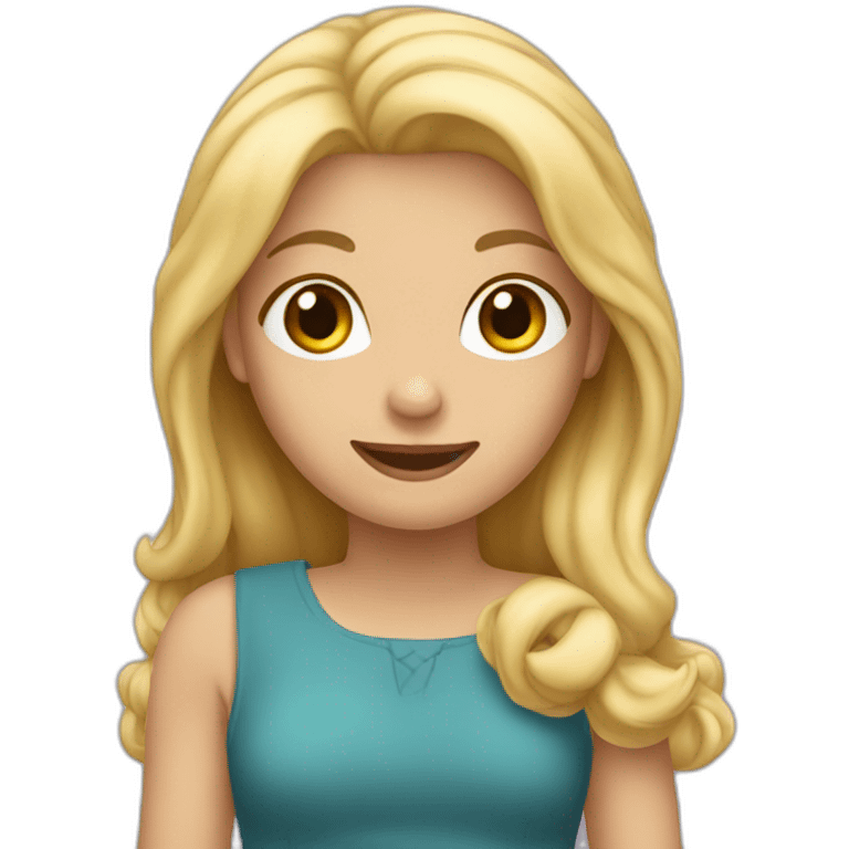 blond qui lève la main emoji