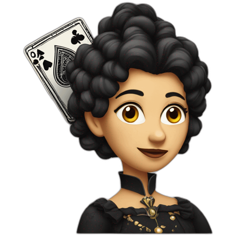 Queen of spades emoji