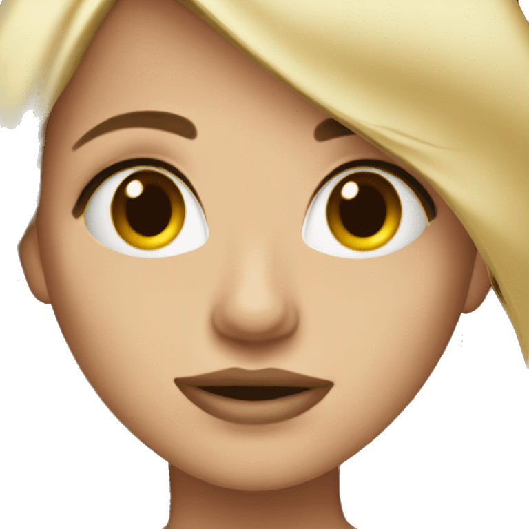 Dirty blonde girl  emoji