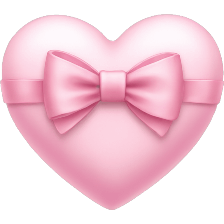 light pink heart with a small bow emoji