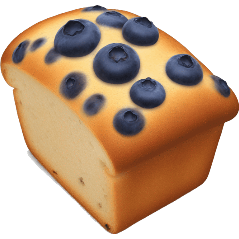 blueberry bread loaf emoji