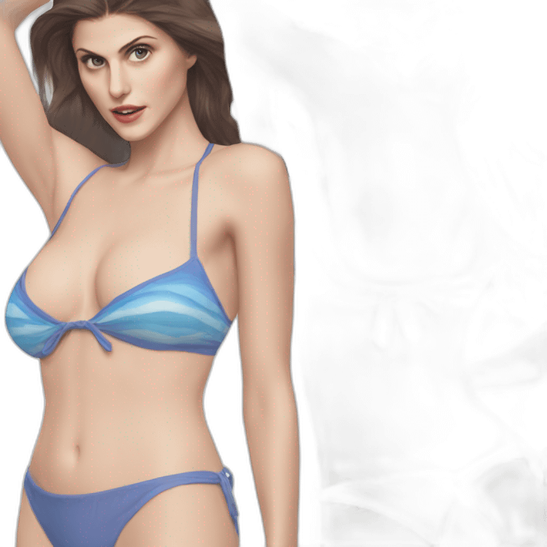 alexandra daddario bikini emoji