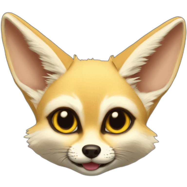 Fennec Fox with ak emoji