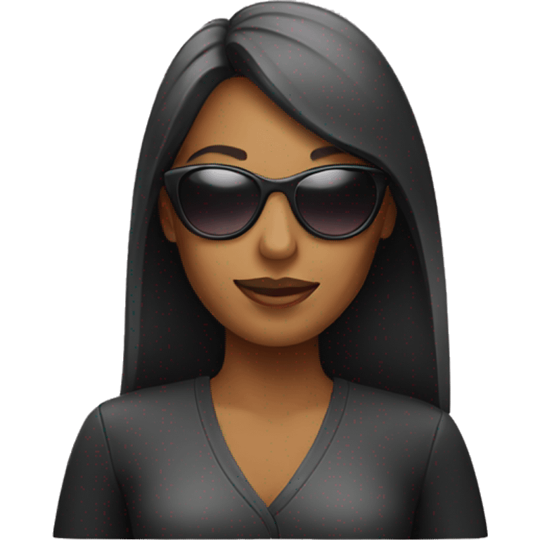 Woman with sunglasses  emoji