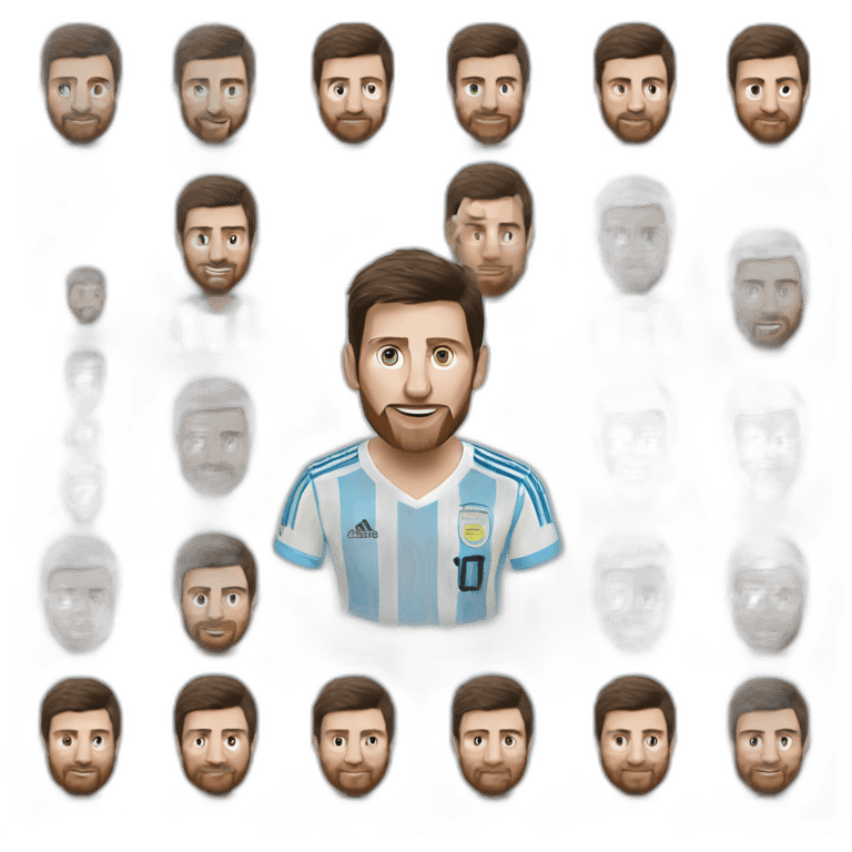 messi argentina emoji