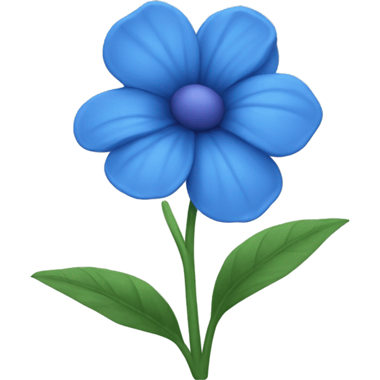 Blue flower emoji