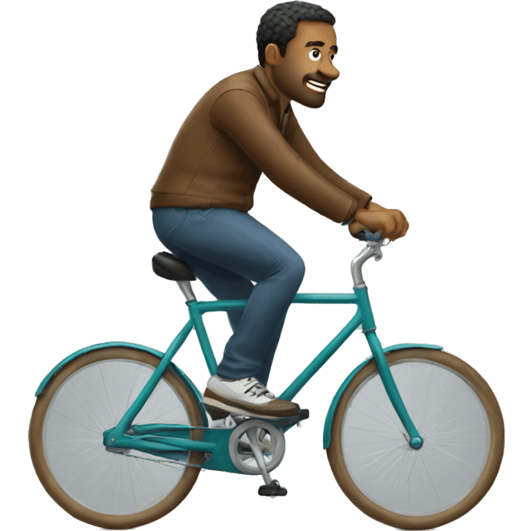 Man riding a bicycle  emoji