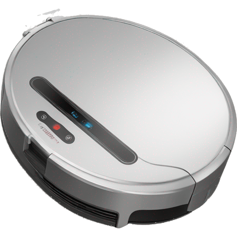 A sad cartoon robot vacuum cleaner emoji