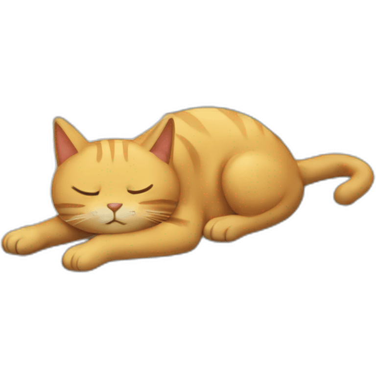 un chat qui dort emoji