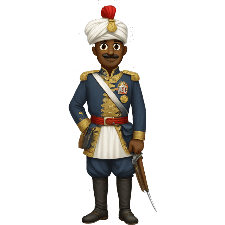 A full-length recruit of the Ottoman Empire emoji