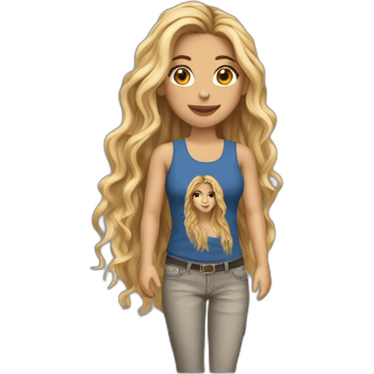 Shakira realistic emoji