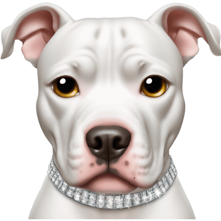 pitbull with bling emoji