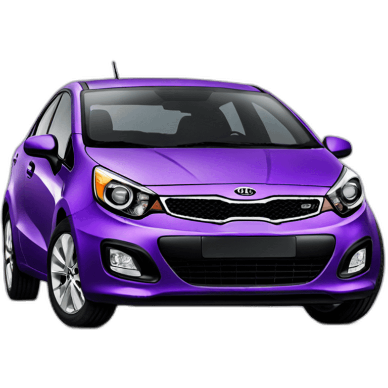 Front Purple kia rio 2012 emoji