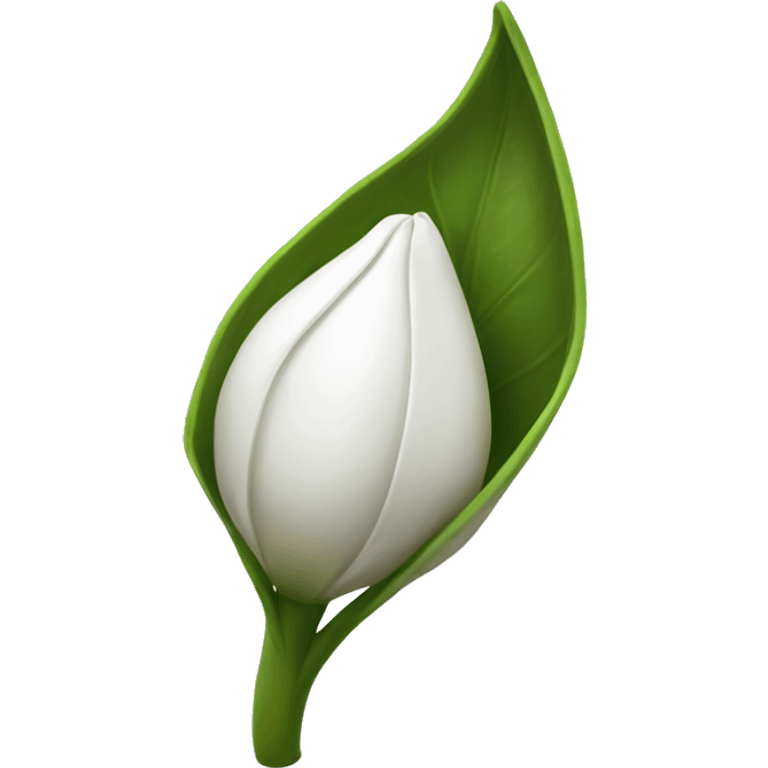 white flower bud emoji