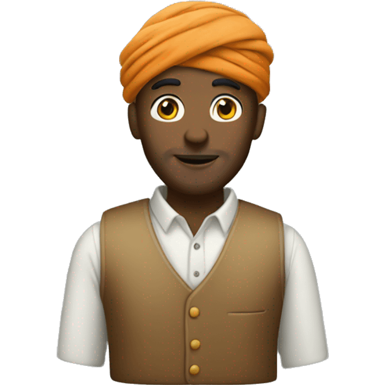 Guy with a turban and a a vest on emoji