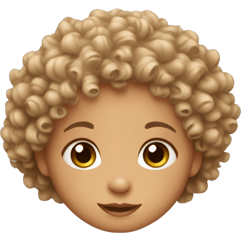 curly hair baby emoji