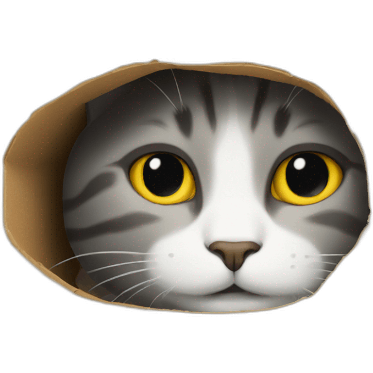 Cat who plays hide and seek emoji