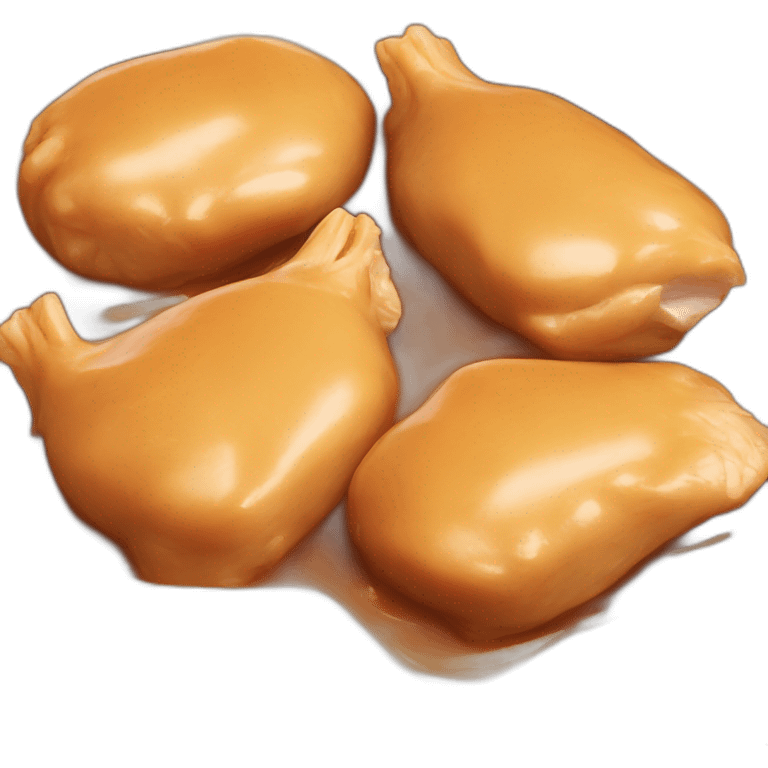 chicken meat in peanut sauce emoji