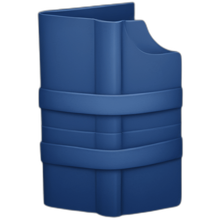 A Book of navy blue and indigo emoji