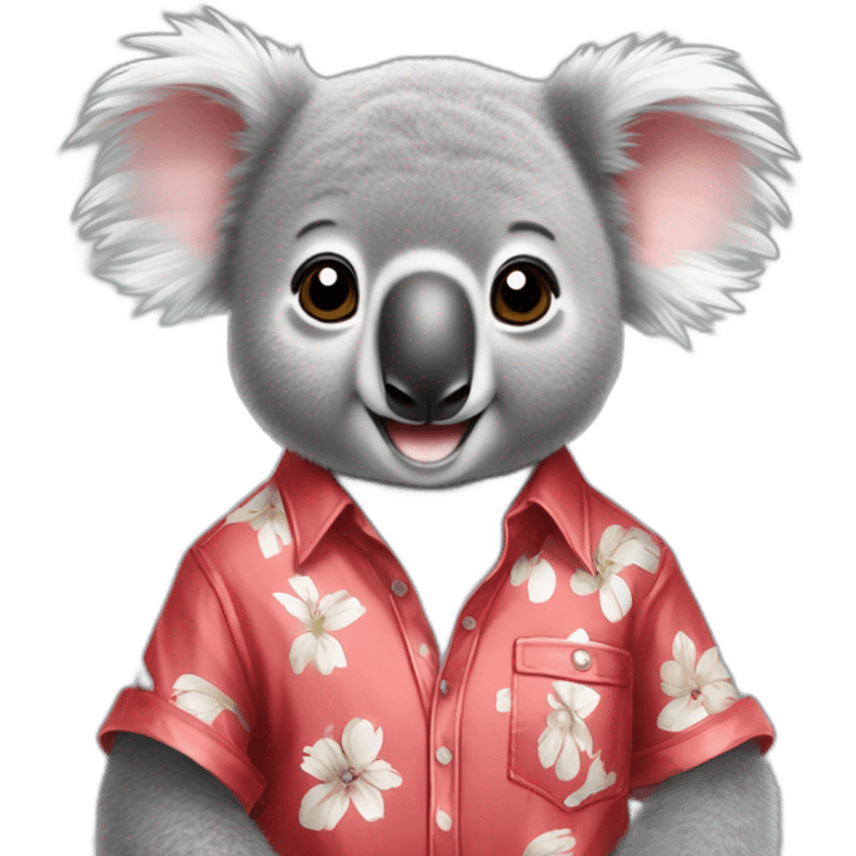 Koala escuchando metal y con una camisa de red mood architect emoji